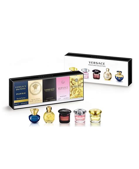 macy's versace perfume set|Macy's Versace perfume with bag.